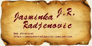 Jasminka Rađenović vizit kartica